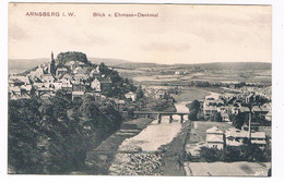 D-11872  ARNSBERG : Blick V. Ehmsen-Denkma - Arnsberg