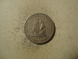 MONNAIE CARAIBES ORIENTALES 25 CENTS 1955 - Caraïbes Orientales (Etats Des)