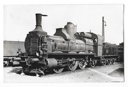 LOCOMOTIVE A VAPEUR Photographie Format Carte Photo Machine Des Chemins De Fer PLM  Gros Plan - Materiaal