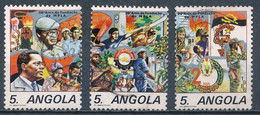 °°° ANGOLA - Y&T N°728/30 - 1986 °°° - Angola
