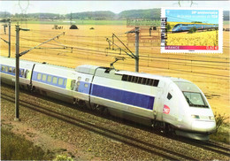 Carte Maximum YT 4592, 30e Anniversaire De La Mise En Service Du 1er TGV 1er Jour 27 09 2011 TBE Cachet LYON (69) - 2010-2019