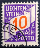 LIECHTENSTEIN                             TAXE 14                      OBLITERE - Postage Due