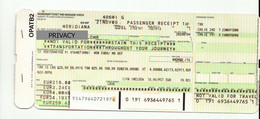 Alt1122 Meridiana Airways Billets Avion Ticket Biglietto Aereo Passenger Receipt Imbarco Torino Cagliari Airport 2006 - Europe
