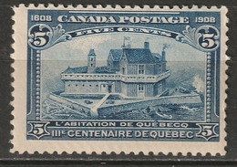 Canada 1908 Sc 99  MLH* - Unused Stamps