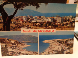 Cartolina Saluti Da Soverato Prov Catanzaro Vedutine Spiaggia - Catanzaro