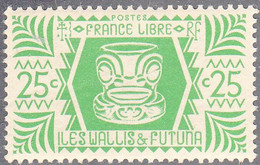 WALLIS AND FUTUNA   SCOTT NO 129   MINT HINGED   YEAR  1944 - Neufs