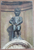 BELGIUM BRUSSEL MANNEKEN PIS STATUE POSTCARD ANSICHTSKARTE PICTURE CARTOLINA PHOTO CARD - Brussels By Night