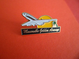 Pins  Avion Aviation Macaraibo Golden Airways  ( Maracaibo ) Venezuela Compagnie Aérienne - Signé MDB - Avions