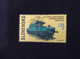 2020 YT 799 ** 125 Ans Du Tramway à Bratislava Electric Tram Transport Public Urbain - Unused Stamps