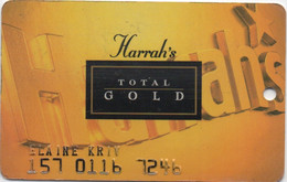 Carte Casino : Total Gold : Harrah's (ND / Sans Millésime) - Cartes De Casino