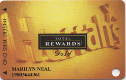 Carte Casino : Total Rewards ® Gold : Harrah's (ND / Sans Millésime) - Casino Cards