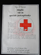 Herdenkingsblad Rode Kruis 1993 Met Reeks OBP2489/90 Met 6 Versch. Afstempelingen - Erinnerungskarten