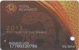 Carte Casino : Total Rewards ® The Year Of The Snake : Près De 40 Sites © 2013 - Casino Cards