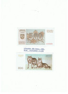 LITHUANIA -500 TALONU-1993 , P # 46 , UNC. - Litouwen