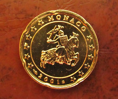 Euro MONACO 2001 - 20 Centimes Euro (Tirage = 389.900) - Monaco