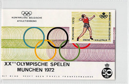 Olympische Spelen Munchen 1972 - Koninklijke Belgische Athletiekbond - Erinnofilie