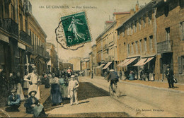 13603 - Loire  -  LE  CHAMBON  :  Rue Gambetta  - Animation   Commerces   Circulée - Le Chambon Feugerolles