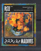 Armand Gaullamin, “Vase Of Chrysanthemes” 1904 - (Maldives 2014) MNH (2W0119) - Impressionismus