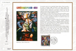 " VITRAIL CATHEDRALE D'AUCH " Sur Feuillet CEF 1er Jour N°té  De 1999 N°YT 3254 Parfait état FDC - Verres & Vitraux