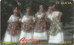 Saint Lucia, STL-121A, Women In National Dress, 121CSLA, 2 Scans. - St. Lucia