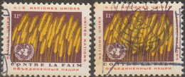 NAZIONI UNITE 1963 MiN°127 2v (o) Vedere Scansione - Used Stamps