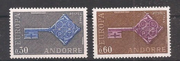 Andorre Français -  Y&T N°188/189** - Europa 1968 - Otros & Sin Clasificación