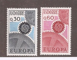 Andorre Français -  Y&T N°179/180** - Europa 1967 - Altri & Non Classificati