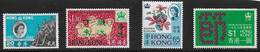 HONG KONG 1962 - 1973 BETTER VALUES MOUNTED/UNMOUNTED MINT SG 194,243,253,301 Cat £28+ - Nuevos