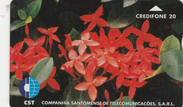 São Tomé And Príncipe, ST-CST-0003, Flower 2, 2 Scans. - Sao Tome En Principe
