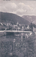 Moutier BE, Attelage à L'entrée Du Pont, Cachet Linéaire MOUTIER (1158) - Moutier