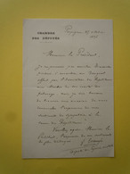 2 X Lettres Autographes Frédéric ESCANYE (1833-1906) DEPUTE PYRENEES ORIENTALES - Handtekening