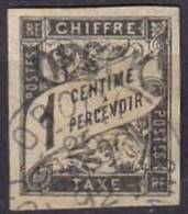 OBOCK - 1 C. Taxe De 1892 Oblitéré Non Référencé FAUX - Usati