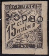 OBOCK - 15 C. Taxe De 1892 Neuf Avec Surcharge Renversée Neuf FAUX Non Référencé - Nuevos