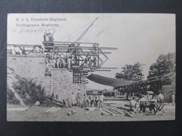 AK KORNEUBURG Eisenbahn Regiment Ca. 1915  //   D*47534 - Korneuburg