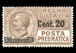 REGNO Posta Pneumatica 1925 20c. Su 10c. MNH** Bruno Integro - Pneumatic Mail