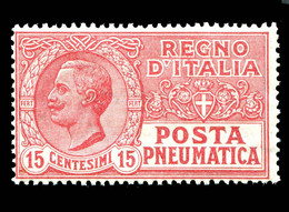 REGNO Posta Pneumatica 1928 15c. Rosso MNH** Cambiamento Di Colore MNH** Integro - Poste Pneumatique