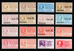 REGNO Posta Pneumatica Serie Completa 15v. MNH** INTEGRA - Pneumatische Post