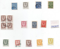 Lot De 16 Timbres Finlande - Colecciones