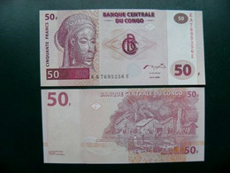 Unc Banknote Congo Democratic Republic 50 Francs 2000 Village Fishes Animals Poissons P-91 - Democratic Republic Of The Congo & Zaire