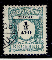 ! ! Macau - 1904 Postage Due 1/2 A - Af. P 01 - Used - Strafport