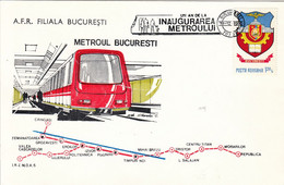 FDC ROMANIA 3702,trains - Treinen