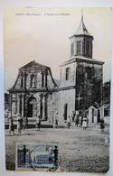 C. P. A. : MARTINIQUE : MARIN : L'Eglise Et Le Clocher, Animé - Le Marin