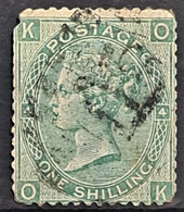 GREAT BRITAIN 1865 - Canceled - Sc# 48 - Plate 4 - 1sh - Used Stamps