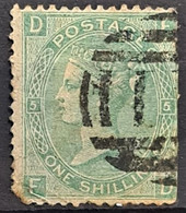 GREAT BRITAIN 1867 - Canceled - Sc# 54 - Plate 5 - 1sh - Used Stamps