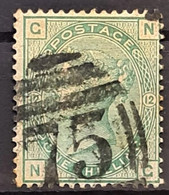 GREAT BRITAIN 1873 - Canceled - Sc# 64 - Plate 12 - 1sh - Usati