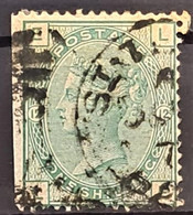 GREAT BRITAIN 1873 - Canceled - Sc# 64 - Plate 12 - 1sh - Used Stamps