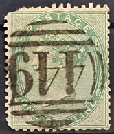 GREAT BRITAIN 1856 - Canceled - Sc# 28 - 1sh - Used Stamps