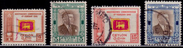 Ceylon 1949, 1st Anniversary Of Independence, Sc#300-303, Used - Ceylon (...-1947)