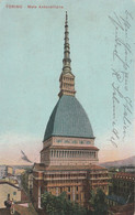 CARTOLINA: TORINO - VEDUTA DEL PO PRESA DEL PONTE REGINA MARGHERITA (ANIMATA) - VIAGGIATA - F/P - COLORI - LEGGI - Mole Antonelliana