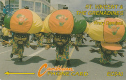 St. Vincent & The Grenadines, STV-8D, Vincy Carnival, 8CSVD, 2 Scans. - San Vicente Y Las Granadinas